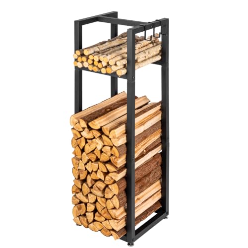 LUSHZOO Vertical Firewood Rack