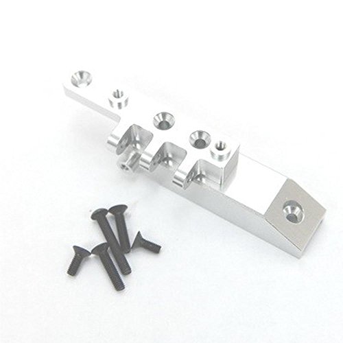 ST Racing Concepts STA80072FS Heavy Duty Aluminum Front Servo Mount Block and Upper Link Mount for The Axial Wraith, Silver