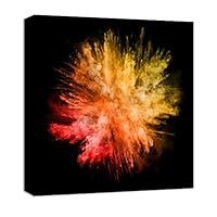 Canvas Wall Art Colorful Powder Canvas Prints Home Artwork Decoration for Living Room,Bedroom - 12x12 inches