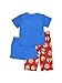 Paw Patrol Toddler Boys 3 Piece Shorts Pajamas Set (4T, Blue/Red)