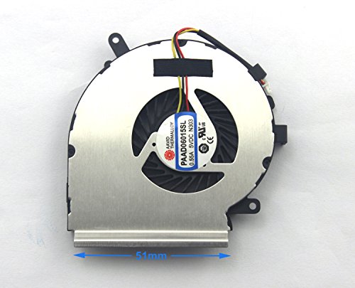 CHNASAWE Laptop CPU (Not GPU) Cooling Fan for MSI Gaming GE62 2QC GE62 2QD GE62 2QE GE62 2QF GE62 2QL GE62 6QC GE62 6QD GE62 6QE GE62 6QF GE62 6QL GE62 Apache Pro