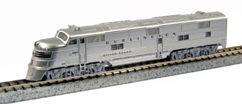 Kato USA Model Train Products EMD E5A #9910A CB and Q Silver Speed N Scale Train