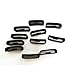 Budesi Replacement Silicon Fastener Connect Security Loop for Fintness Fitbit Surge Smartwatch Band Accessory 10 Pack