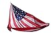 Double Hammock With Unique USA Flag Design - Made Of Premium Quality Ultra Lightweight Parachute Nylon Fabric. Perfect For Camping, Relaxing. Built To Last, Straps Included.