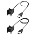 Fitbit Alta HR Charger with Reset Button, BeneStellar 2-Pack 3.3ft/1m or 1.8ft/55cm Replacement Charging Cable Cradle Dock Adapter for Fitbit Alta HR Fitness Wristband (2-Pack 1.8ft+3.3ft)