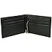 alpine swiss Men's Genuine Leather Spring Loaded Bifold Money Clip Wallet, Black, One Size