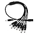 NeeKeons DC 1 Female to 8 Male Power Splitter Cable for CCTV