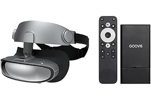 GOOVIS G3X with D4 Media Player 4K OLED Cinematic HMD Dual 2K Micro-OLED Screens, 42PPD, Compatible with Smartphone/pad/Notebook/PC/Xbox/Play Station 4/5/switch,Streaming Online Movies
