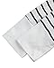 CNFIO Women's Long Sleeve Striped Tunic Shirt Loose Fit Oversized Blouses Tops White L