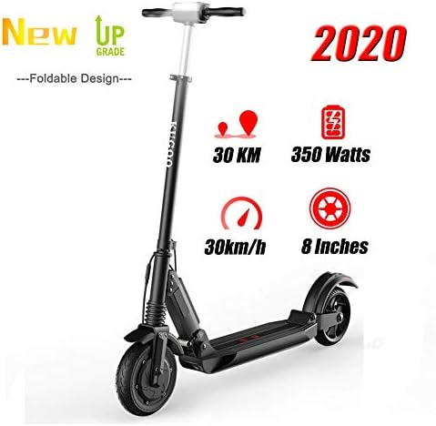 Dacestar Electric Scooter 350W Motor, 36V Rechargeable Battery E Scooter, Max Speed 30km/h, Double Electric Blaking System, Lightweight & Easy Foldable with LED Light, Kick Scooter for Adult and Teens