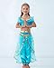 JiaDuo Girls Princess Jasmine Costume Halloween Party Dress Up 4-5 Years
