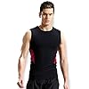 Niazi Quick Dry Fitnessvest voor heren, mouwloos, sportcompressie-tanktops, ademend, voor fitness, workout, fietsen…
