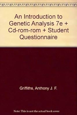An Introduction To Genetic Analysis 7e Cd Rom Rom Student Questionnaire Griffiths Anthony J F Miller Jeffrey H Suzuki David T Lewontin Richard C Amazon Sg Books