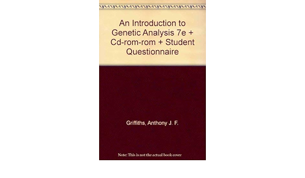 An Introduction To Genetic Analysis 7e Cd Rom Rom Student Questionnaire Griffiths Anthony J F Miller Jeffrey H Suzuki David T Lewontin Richard C Books Amazon Ca