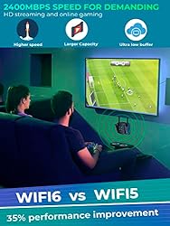 WiFi Extender Signal Booster for Home, 2.4Gb/s