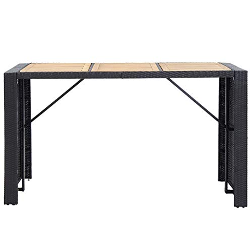 vidaXL Gartenbar Set 7-TLG. mit Auflagen Theke Bar Tresen Gartentheke Bartisch Stehtisch Barhocker Barstuhl Gartenmöbel… – Bild 8