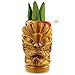 Tiki Mugs Cocktail Set of 4 - Tumblers Ceramic Hawaiian Luau Party Mugs Drinkware, Cute Exotic Cocktail Glasses, Tiki Bar Professional Hawaiian Party Barware, TKSET0003