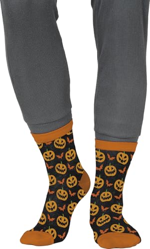 FIESTAS GUIRCA | Chaussettes Halloween Citrouilles (28-35) - Accessoire Textile pour Costumes et Fêtes d'Halloween - Idéal pour Enfants et Adultes - Chaussettes Amusantes pour Célébrations