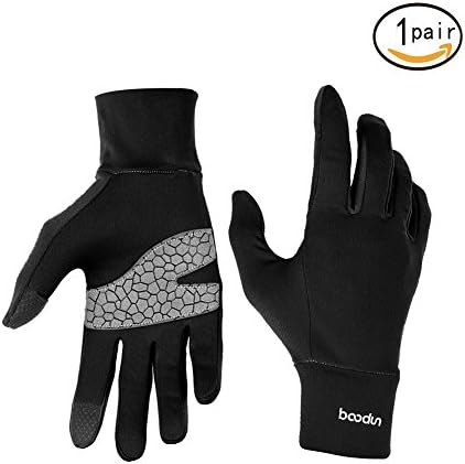 Winter Non Slip Sensitive Touchscreen Gloves for Men and Women,Thermal Gloves for Smartphone Texting Hand Warmers for Driving,Running,Cycling,Riding,Fishing,Gardening,Cutting,Carving (Black, L)
