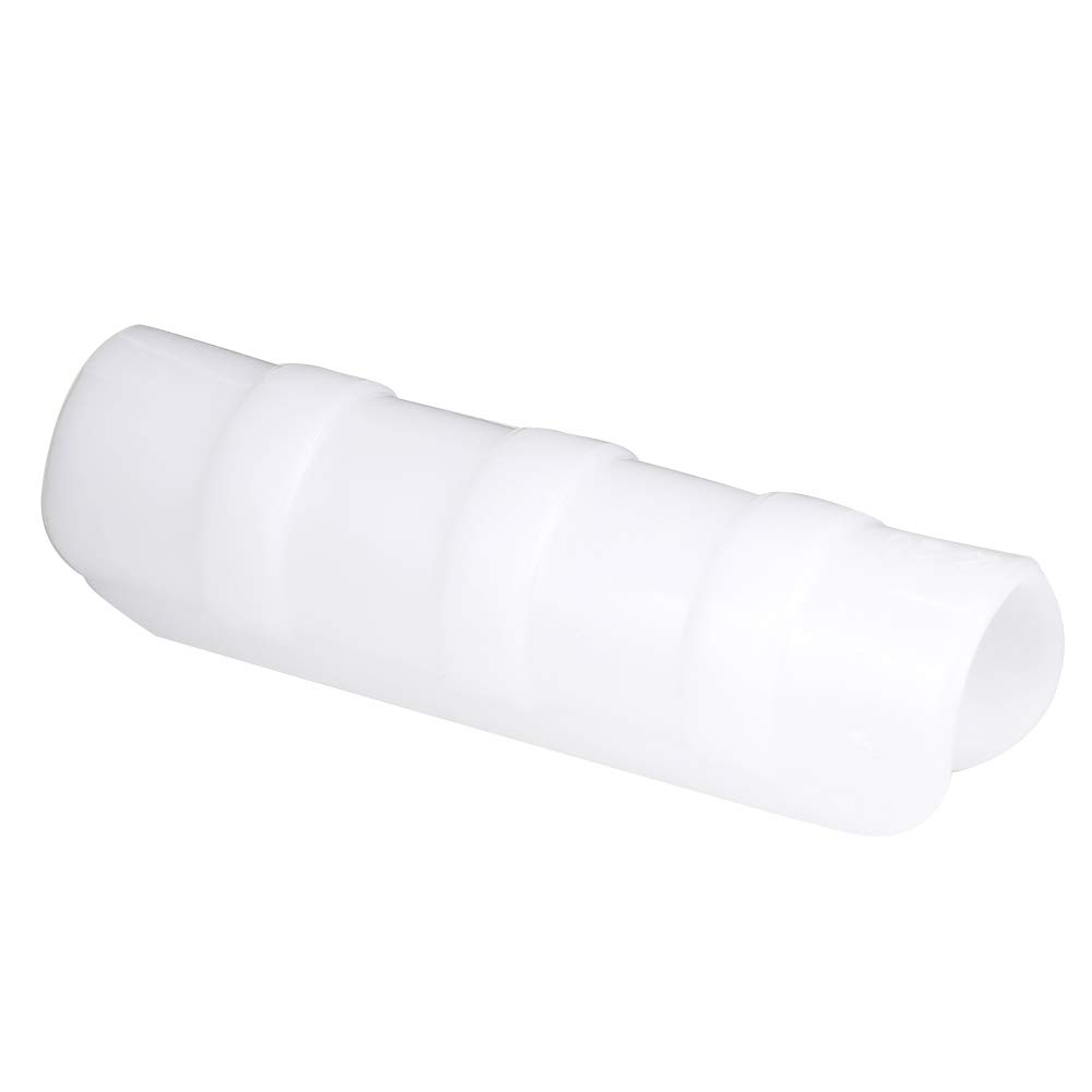 AUNMAS 50Pcs Pipe Clamp, 8cm / 3.1in White Frame Pipe Tube Greenhouse Frame Pipe Tube with Film Clip Clamp Connector Kit Tool for Garden(1#)