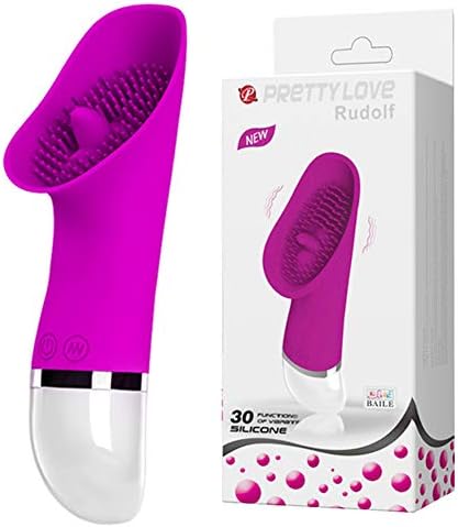 LHR888 Noiseless Tongue Vibrant-Tool for Female Oral Tongue Simulator,Waterproof 30-Frequency Vibration Wand Multi Speed Wireless Licking Tool ( Color : WHITE )
