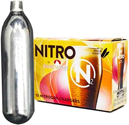 Nitrogen Cartridges โ 10-PACK โ N2 Cartridges NITRO by Best Whip Cartridges โ Coffee Beer Cold Brew Nitro โ Nitrogen Chargers โ N2 Chargers