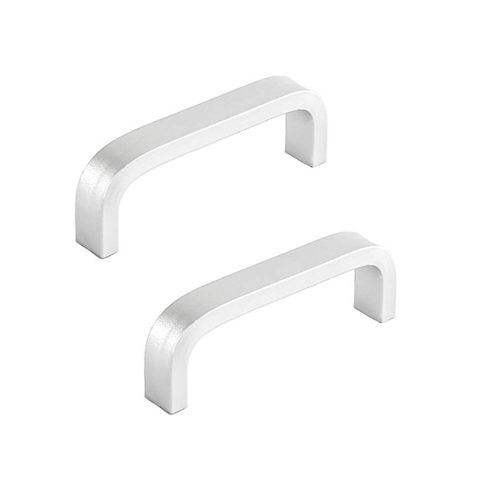 ANSIEDIO 2pcs Silver Aluminum Alloy Cabinet Cupboard Closet Wardrobe Door Drawer Knobs Pull Handles (64mm)