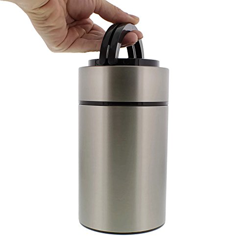 Cheftor Vacuum Insulated Stainless Steel 25oz/750ml Food Jar Thermos Container Bottle and Thermal Crockpot Slow Cooker with Folding Spoon and Recipes Booklet