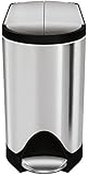 simplehuman Butterfly Step Trash Can, Stainless Steel, 10 L / 2.6 Gal