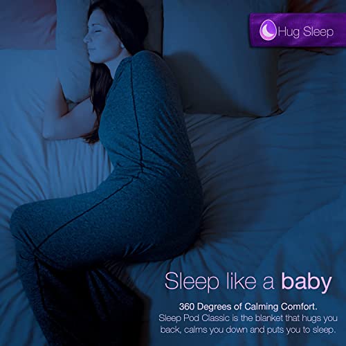 Hug Sleep, Sleep Pod The Original Cooling Machine Washable Wearable Blanket + Weighted Blanket