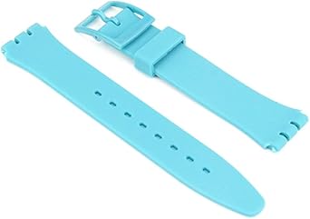 Pulsera Silicona 1,7 cm Turquesa de Reloj Swatch Liso My ...