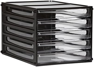 Esselte Desktop Filing Drawers A4 5d Black Amazon Com Au Office
