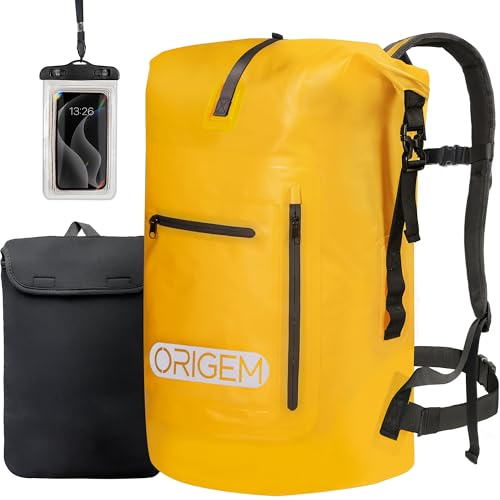 Origem Wasserdichter Rucksack Rolltop 35L/55L/85L, Dry Bag für Kajak