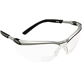 Bifocal Safety Read Glasses,+2.50,Clear