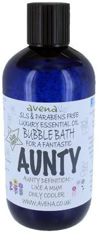 Auntie Gift Bubble Bath Pure Essential Oils Floral Rose 250ml