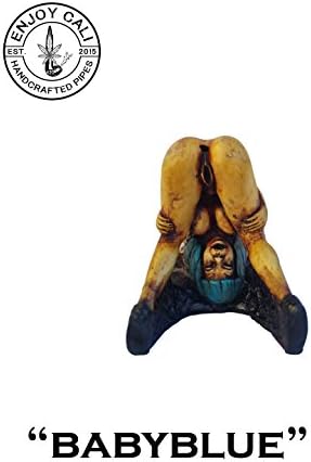 Handmade Tobacco Pipe Art Collectible Smoke functional "BluBaby" Sexy Collection