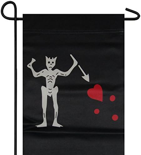 12x18 Printed Jolly Roger Pirate Black Beard Blackbeard Garden Flag 12"x18"