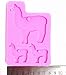 Silicone Llama Family Mold for Keychains Alpaca Mama and Baby Silicone Keychain Mold with Keyring Hole DIY Resin Clay Mold