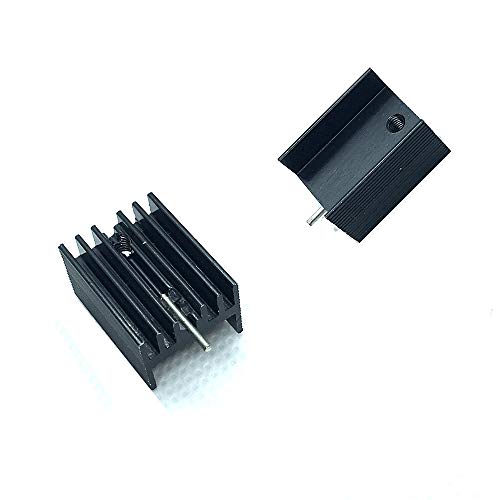 TO-220 Heatsink Kit,TO220 Heatsink + Insulator/Mounting Kits (TO220 Heat Sink +Screw+Insulator Rubberized Silicone) for LM78XX Voltage Regulator, MOSFET Transistor 20mmx15mmx11mm 12 Pack - Thumbnail 2