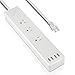 Power Strip Etekcity 5610 Joules 3-Outlet Surge Protector Power Strip with 6A 4 USB Charging Ports, 6-Foot Long Power Cord, UL Listed