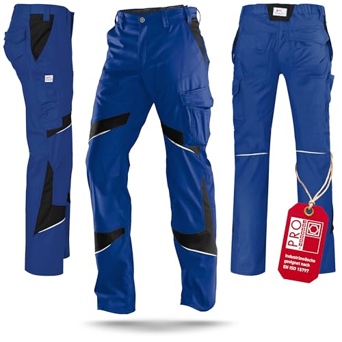 KÜBLER ACTIVIQ Damenhose mit ergonomischer Linienführung und Reflex-Elementen - Blau/Schwarz Gr. 46
