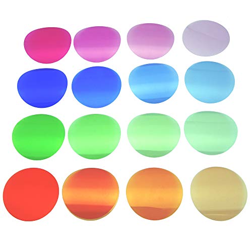 Godox V-11T Flash Gels Color Correction Filter Kit for Godox AK-R1, 32 Pcs Filters Include CTO CTB and Plus/Minus Green Color Correction Gels for Godox V1 Flash Light for AD200/AD200PRO with H200R