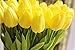 StillCool Artificial Flowers 12pcs/Bag Mini Tulip Fake Flowers Great for Wedding Party Home Room Decor (Yellow)