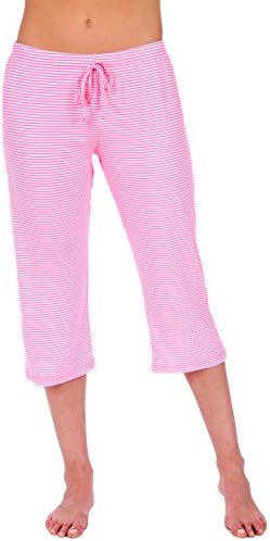 Body Candy Women's Lightweight Silky Soft Capri Pajama Sleep Pants