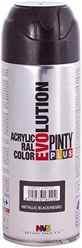 Fast Dry - Metallic Spray Paint PintyPlus EVOLUTION - Black