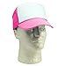 DALIX Trucker Cap Adjustable Snapback in Neon (Hot Pink and White)