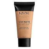 NYX PROFESSIONAL MAKEUP Stay Matte but not Flat Liquid Foundation, Golden Beige, 1.18 Fluid Ounce