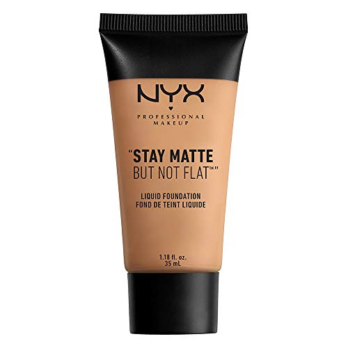 NYX PROFESSIONAL MAKEUP Stay Matte But Not Flat Liquid Foundation, Golden Beige, 1.18 Ounce