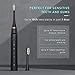 6 Heads Sonic Electric Toothbrush MS300 - Liberex USB Wireless Rechargeable Teeth Whitening Toothbrushes for Braces, 5 Mode with 2 Minutes Timer, Portable Teeth Whitening Toothbrush, Black