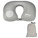 Inflatable Travel Neck Pillow Suitable for Airplane (Gray)